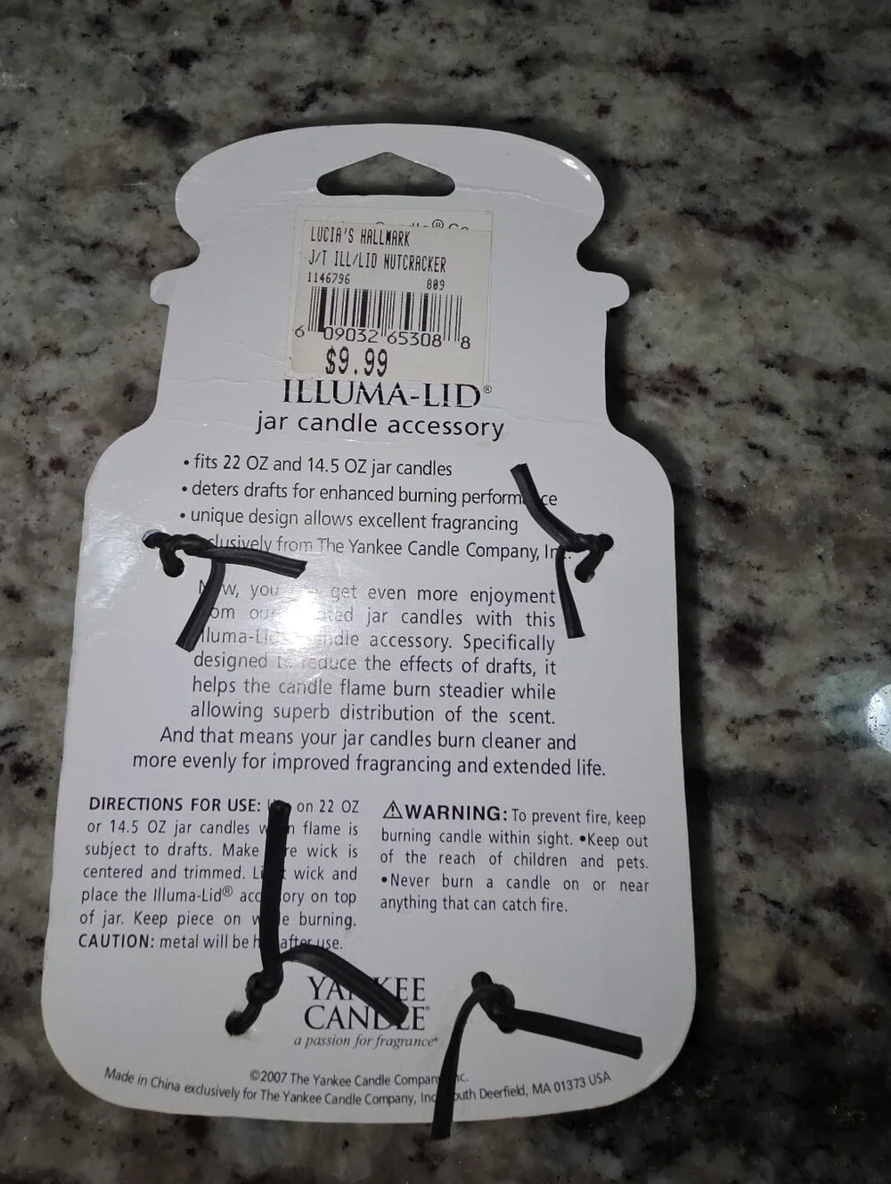 Yankee Candle Illuma-Lid Christmas Nutcracker NWT